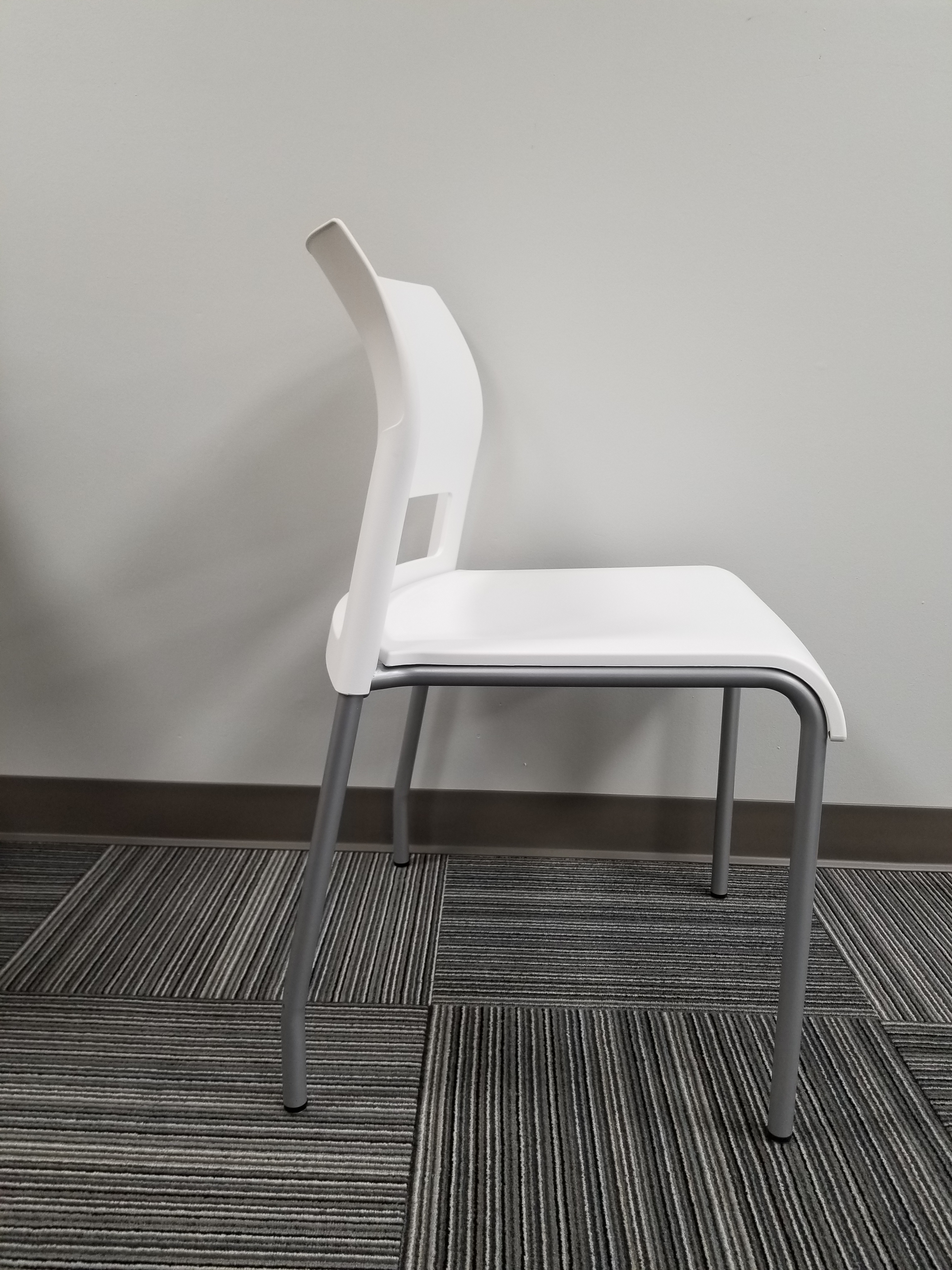 Contemporary White Plastic Steelcase Move Chair - Office Furniture