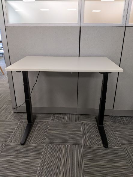 height adjustable desk used