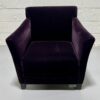 Geiger Brickel Velvet Armchair - Used
