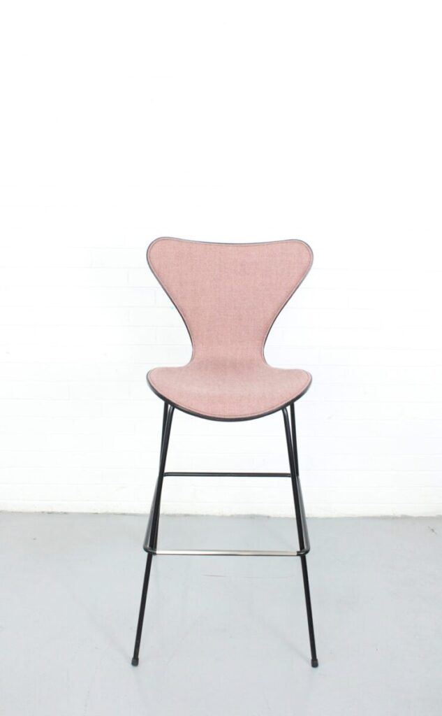 Fritz Hansen Series 7 Red Velvet Edition Stool - Used