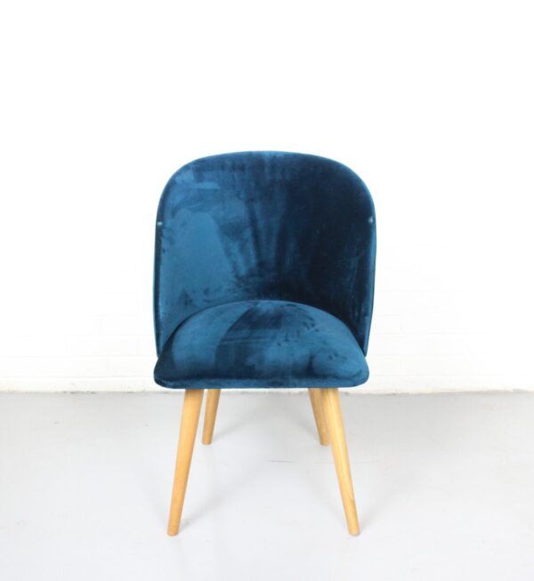 Blue Velvet Armchair - Used