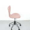 Fritz Hansen Series 7 Rose Colored Office Chair - Used - Image 3