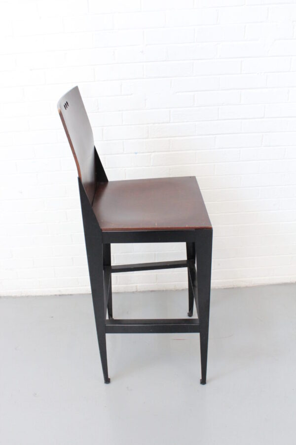 Wood and Metal Barstool - Used - Image 3