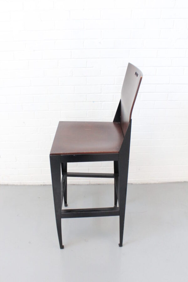 Wood and Metal Barstool - Used - Image 5