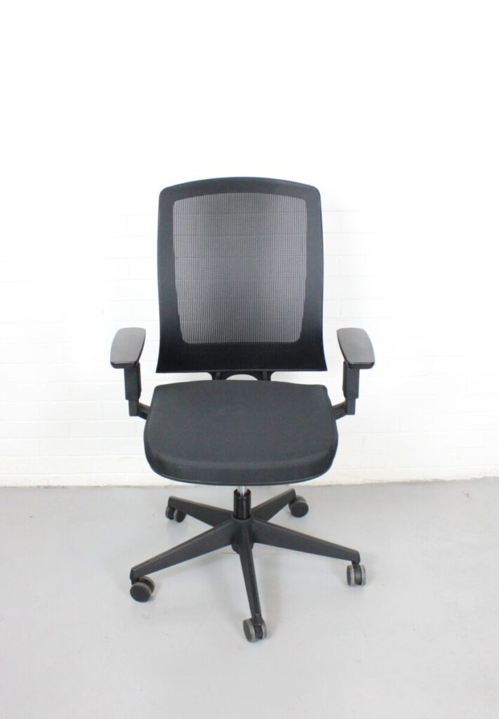 HON Lota Series Mesh Mid-Back Black Chair - Used