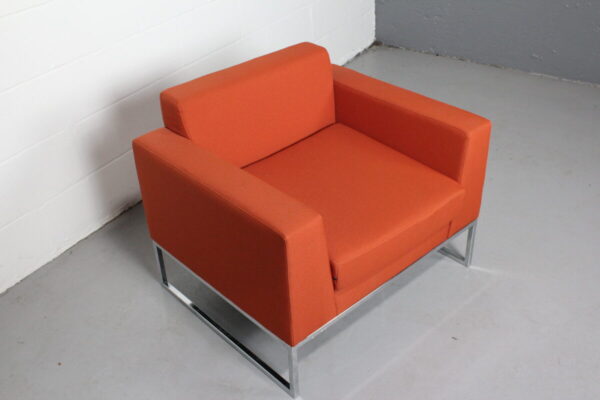 Bellini Modern Living Tangerine Fabia Chair - Used