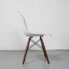 White Mid-Century Modern Plastic Shell Accent Chair - Used - Image 5