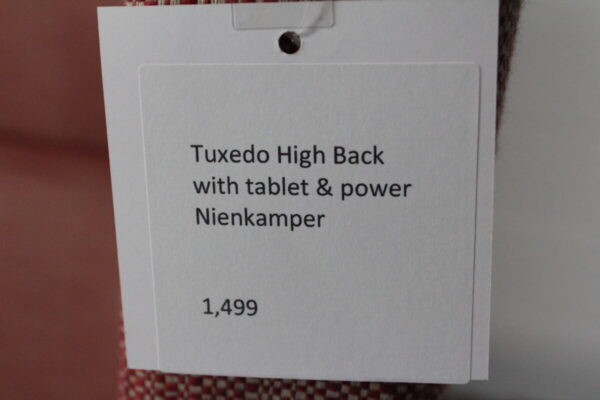Nienkamper Tuxedo High Back with tablet & power - Used - Image 5