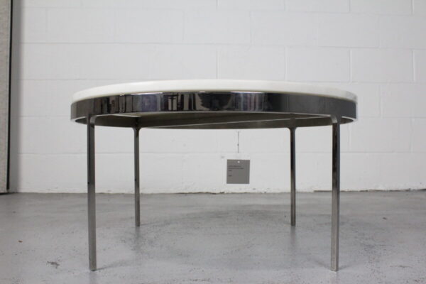 1970s Midcentury Marble/Chrome Coffee Table - Used - Image 5
