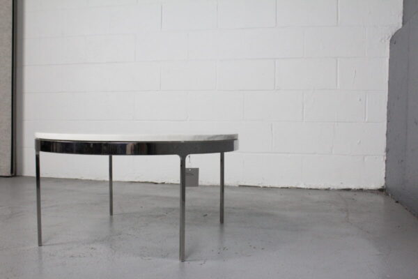 1970s Midcentury Marble/Chrome Coffee Table - Used