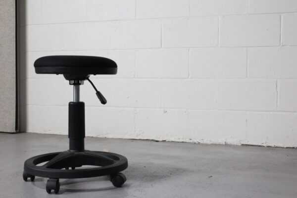 Black Rolling Stool - Used