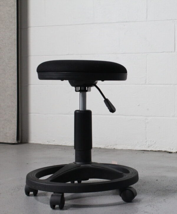 Black Rolling Stool - Used