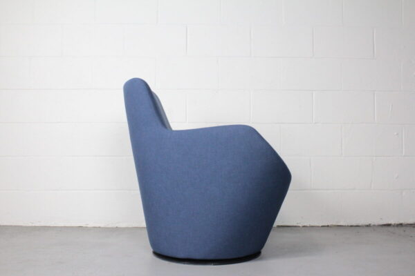 Allsteel Retreat Low Back Swivel Chair Blue - Used - Image 4