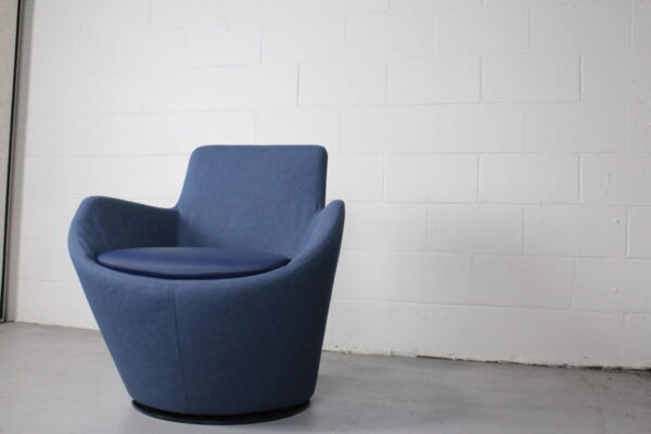 Allsteel Retreat Low Back Swivel Chair Blue - Used