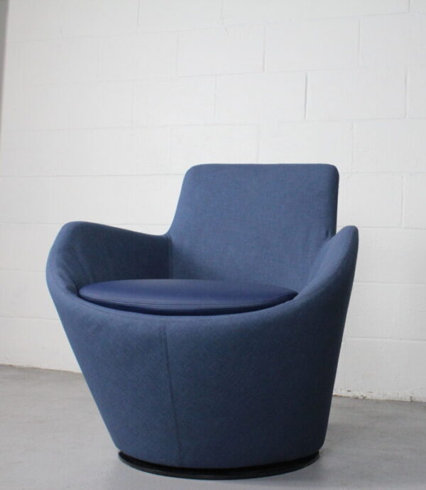 Allsteel Retreat Low Back Swivel Chair Blue - Used