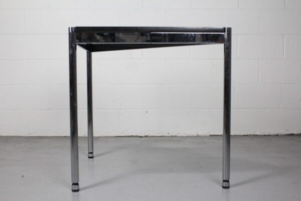 Sleek Chrome Modern Table - Used - Image 3