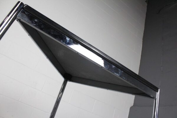 Sleek Chrome Modern Table - Used - Image 7