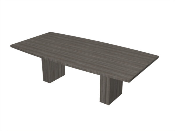 Homegrown Boat Shaped Conference Table with Panel Base - Image 3