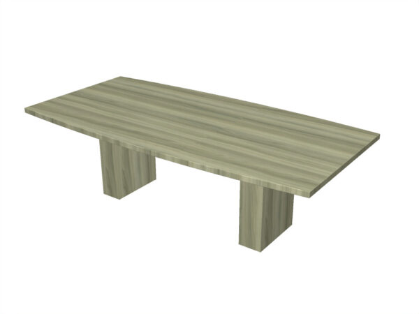 Homegrown Boat Shaped Conference Table with Panel Base - Image 5