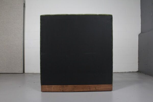 Modern Green Velvet Channel-Tufted Banquette Booth - Used - Image 4